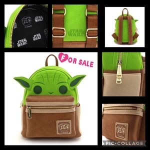 Pop Yoda Star Wars LOUNGEFLY mini backpack